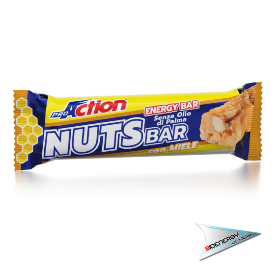 Pro Action-NUTS BAR (Conf. 30 barrette da 30 gr)   Miele  